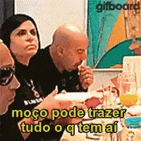 Gretchen no Rodízio: 'Pode trazer tudo!'
