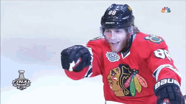 Hockey Player's Wrist Flick Celebration