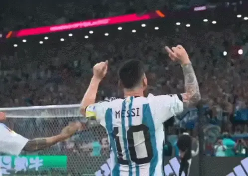 Lionel Messi Celebrates Goal at World Cup – free GIF download | meme platform | memes GIF
