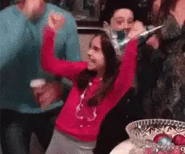Excited Birthday Girl Celebration – birthday memes meme GIF free download no watermark 2026
