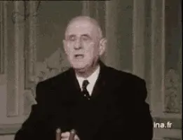 Charles De Gaulle Delivers a Speech