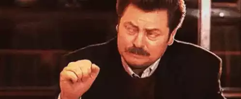 Ron Swanson Makes a Fist