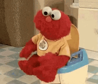 Elmo on Potty: He Has Risen