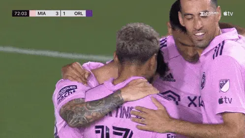 Lionel Messi Celebrates Inter Miami Goal