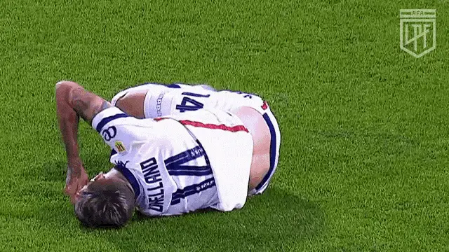 Injured Velez Sarsfield Player on Field