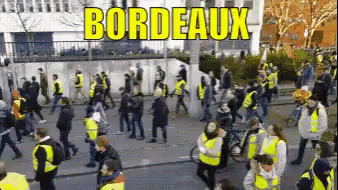Gilets Jaunes Protest in Bordeaux