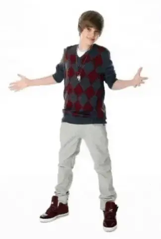 Justin Bieber Posing with Basketball