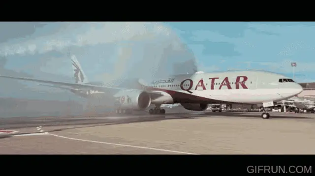 Qatar Airways World Cup 2022 Water Salute