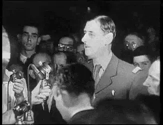 Charles De Gaulle Addresses Crowd