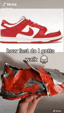 How Fast Do I Gotta Walk? Nike Dunk Meme
