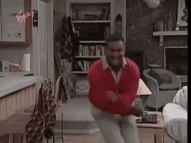 Happy Guy's Energetic Living Room Dance