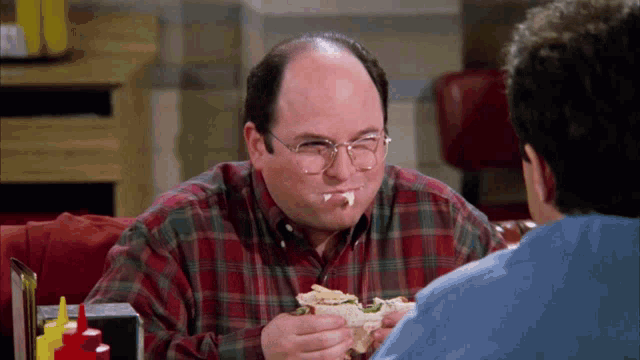 George Costanza's Messy Sandwich Thumbs Up