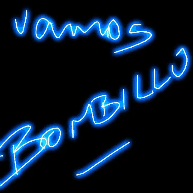 Emelec Bombillo: Vamos Neon Writing