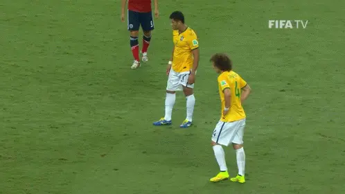 David Luiz's Incredible Freekick Goal for Brazil