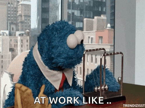 Cookie Monster: At Work Like...