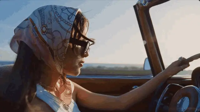 Olivia Rodrigo Driving in 'Deja Vu' Music Video