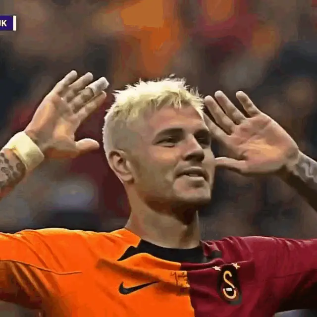 Mauro Icardi Celebrates Galatasaray Goal