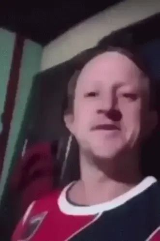 Nicolas Cage Look-Alike Smiling