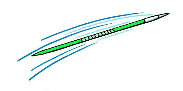 Cartoon Javelin Throw