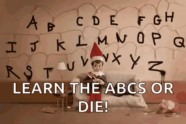 Learn The ABCs Or Die Elf On The Shelf