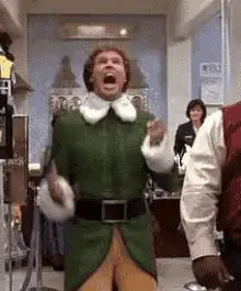 Will Ferrell as Buddy the Elf Excited
