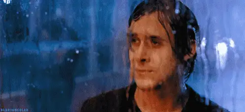 Ryan Gosling Soaked in Rain