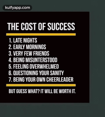 The Cost Of Success