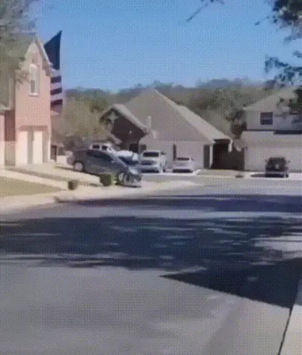 American Flag and Lifted Truck