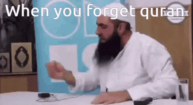 When You Forget Quran Reaction Meme