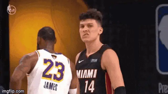 Tyler Herro's Mean Mug Face