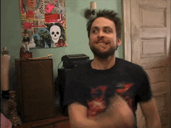 Charlie Kelly Stimming with Excitement