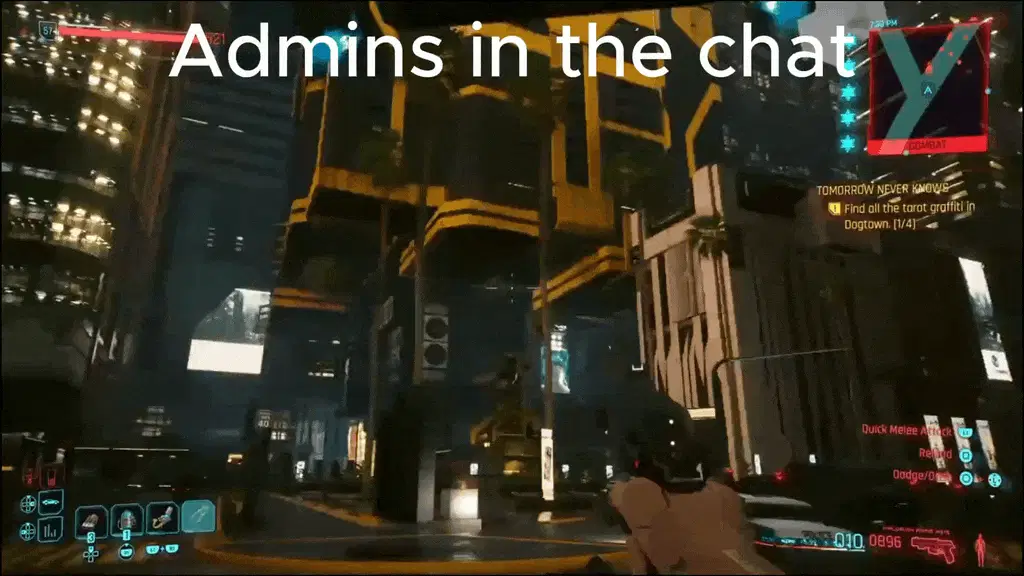 Admins in the chat maxtac