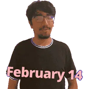 Feb 14 February 14 Sticker