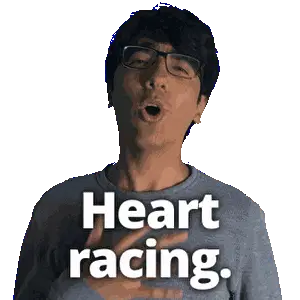 Heart Racing Racing Heart Sticker