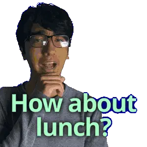 How About Lunch Midday Sticker