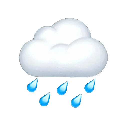 Rain Raining Sticker