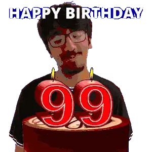 99 Birthday 99 Hbd Sticker