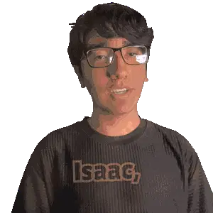 Isaac Issac Sticker