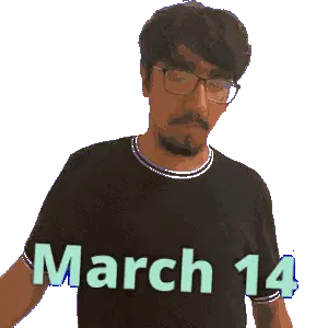 Mar 14 March 14 Sticker