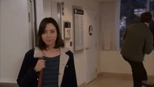 Parks and Rec: Aubrey Plaza & Chris Pratt's 'Smart' Fall – free GIF download | meme platform | memes GIF