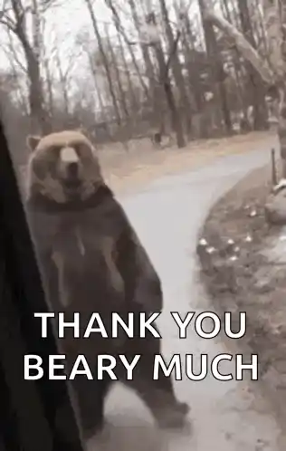 Kaden Bear Says Thank You