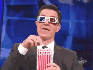 Panicopipoca3d: Man in 3D Glasses Eating Popcorn
