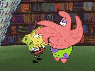 Spongebob Spiraling with Patrick