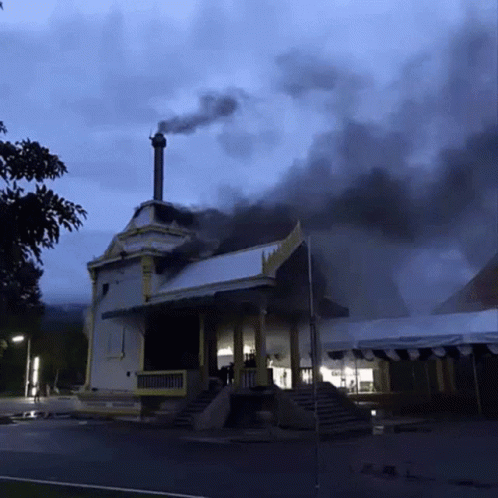 Prayut Get Out: Protest Smoke