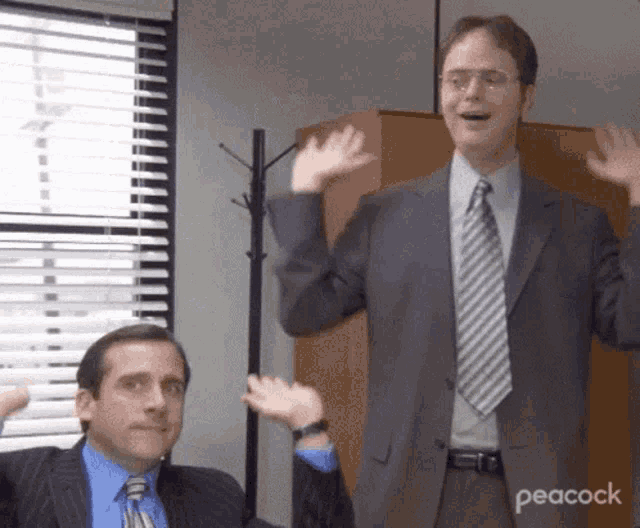 Michael Scott & Dwight Schrute Friday Meme