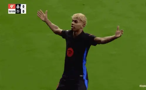 Lamine Yamal's Goal Celebration: Messi Vibes