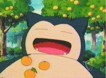 Pokemon Snorlax Eating Oranges