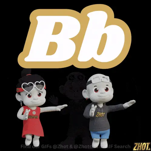 B Bb: Animated Letter B & Bebe Characters