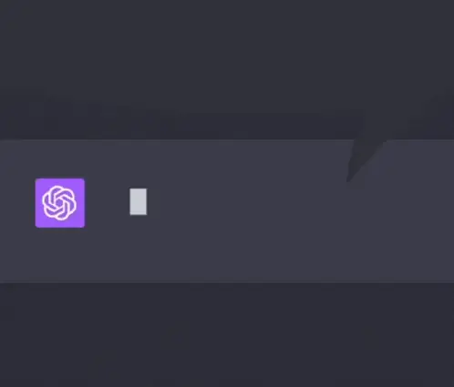 ChatGPT Answer Dialogue Bubble
