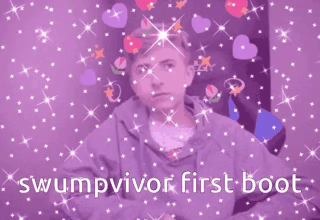 Purpled: Swumpvivor First Boot Meme